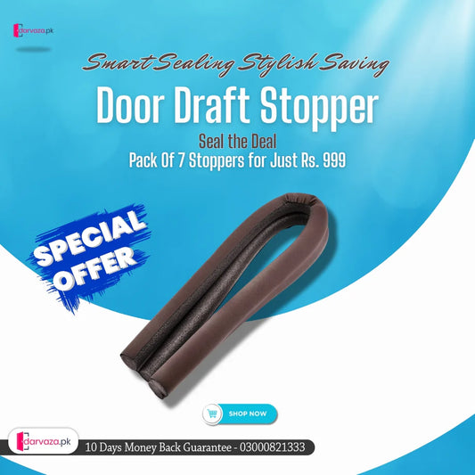 Pack of 7 Door Draft Dust and Air Stopper